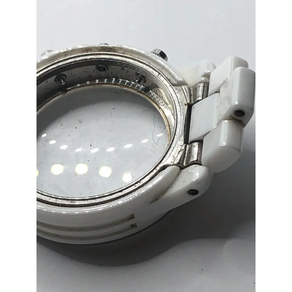 Michael Kors Watch Parts Case 40mm Partial Band White Ceramic Links 20mm GY359